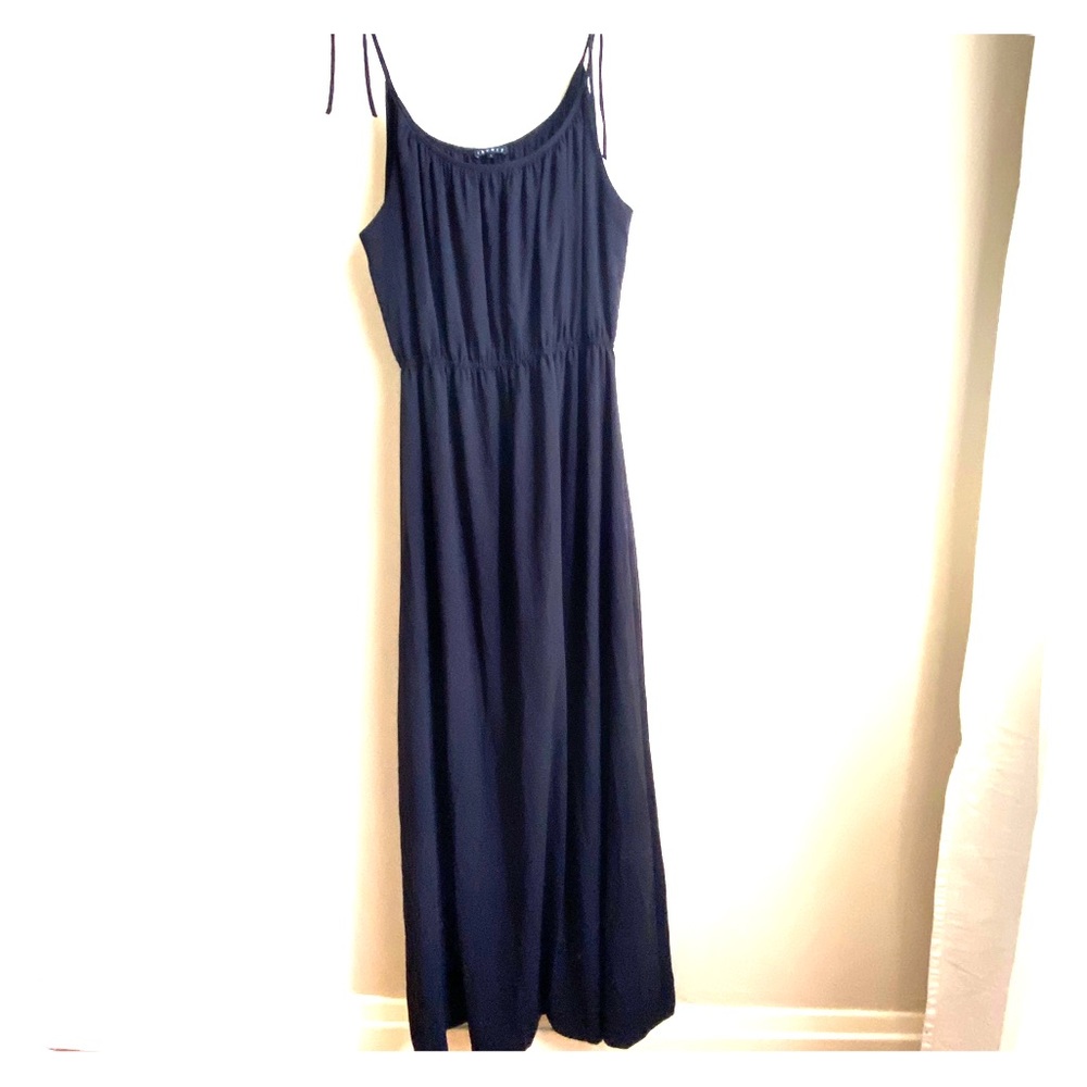 THEORY | spaghetti strap maxi dress